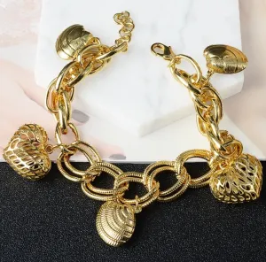 14K African Gold Charm Bracelets
