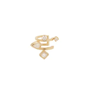 14k Paris double ear cuff