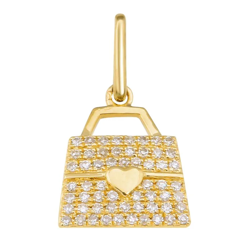 14k Yellow Gold Butterfly Diamond Necklace/Bracelet Charm