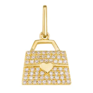 14k Yellow Gold Butterfly Diamond Necklace/Bracelet Charm