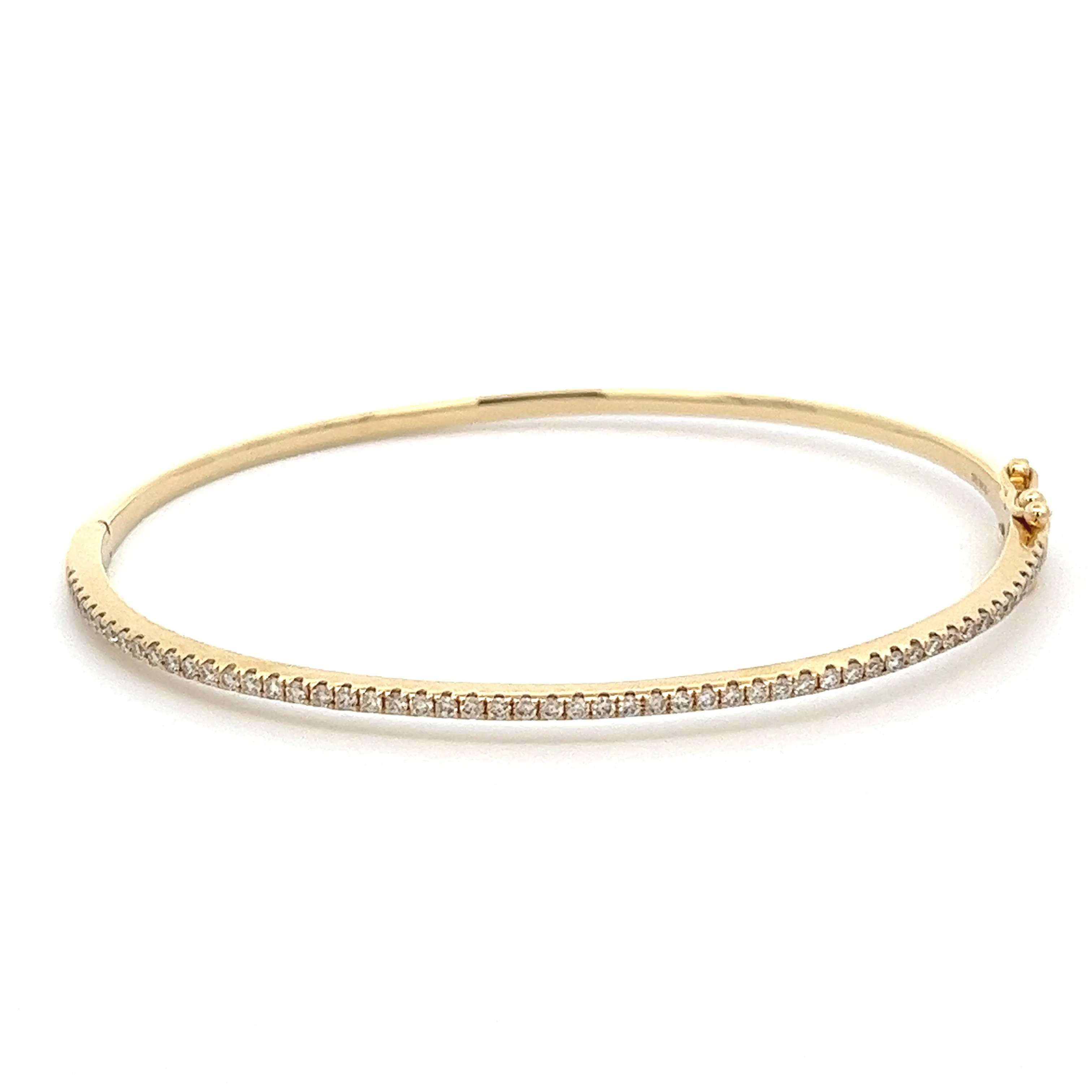 14k Yellow Gold Diamond Bangle