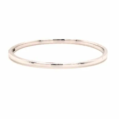 18K 3.0 Carat Diamond Bangle White Gold