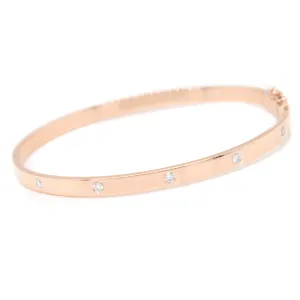 18k Gold Diamond Bangle