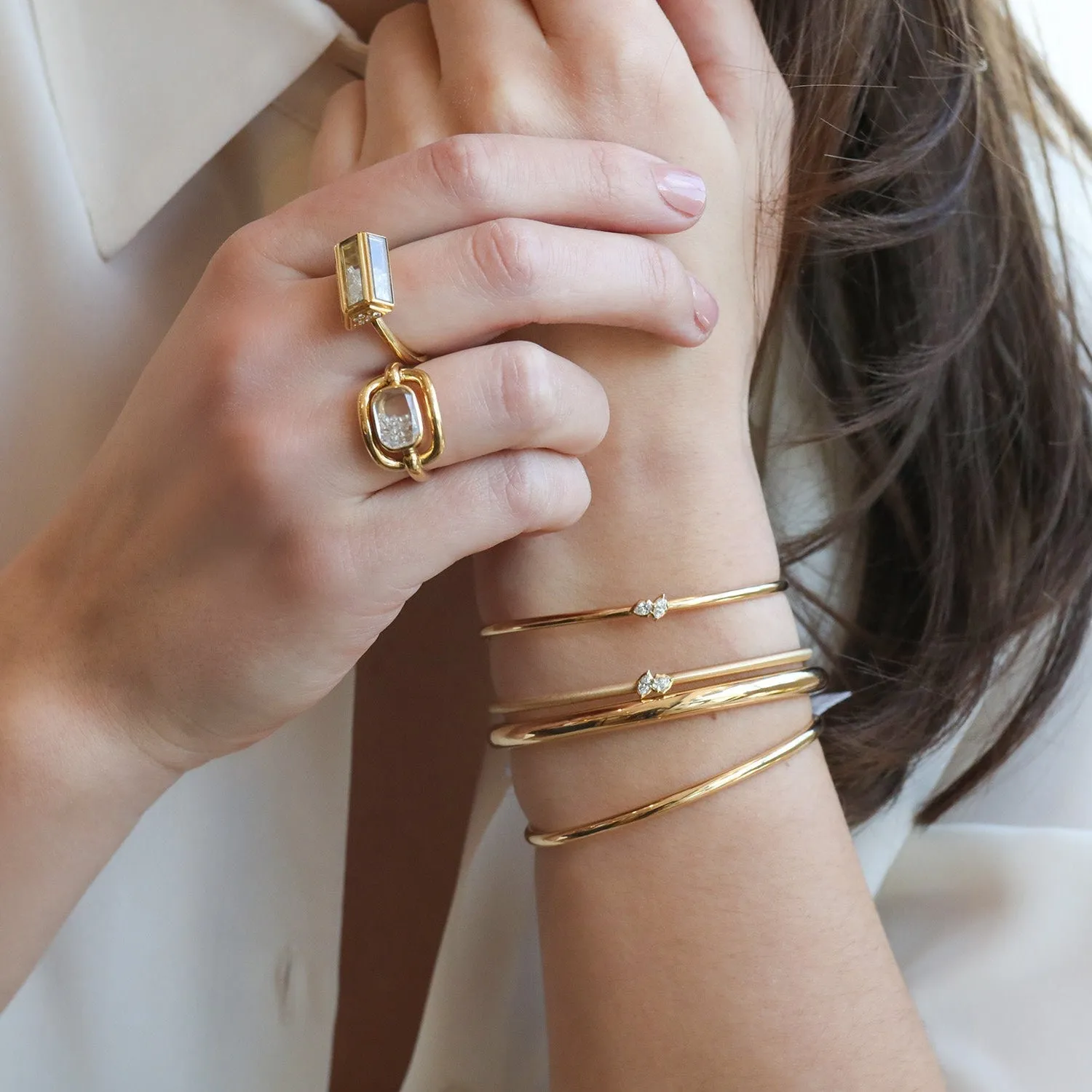 18K Gold Plie 3.0 Bangle