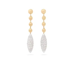 18K Yellow Gold Chandelier Earrings With Diamonds