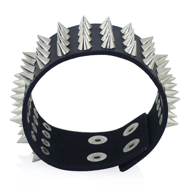1977 Punk Cuff Bracelet with Rivets