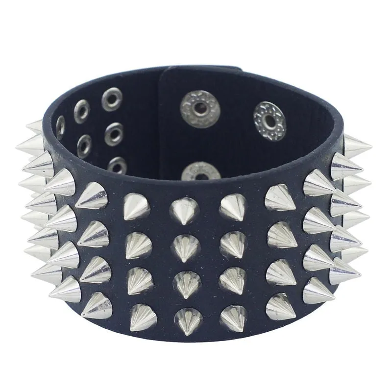 1977 Punk Cuff Bracelet with Rivets