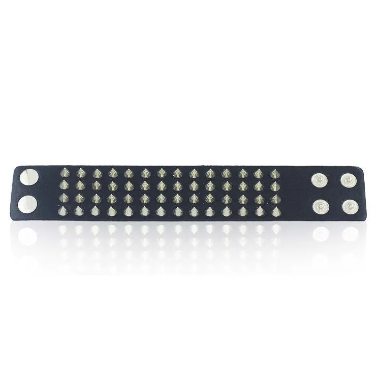 1977 Punk Cuff Bracelet with Rivets
