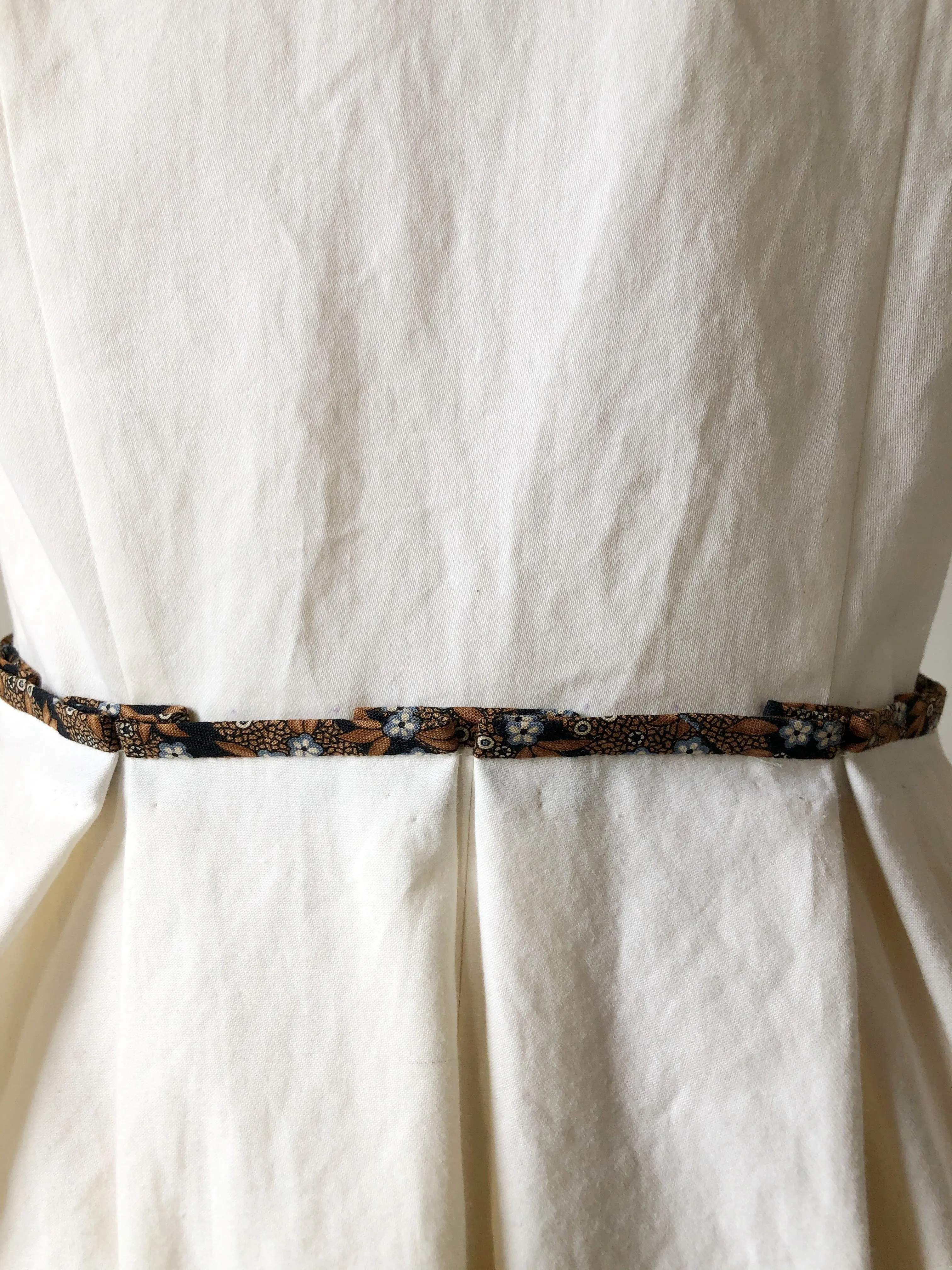 19th century antique toile and cotton shirt dress size 0