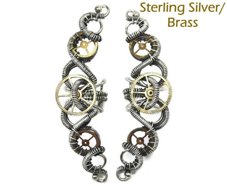 3-Gear Steampunk Ear Cuff; "Helix": Model