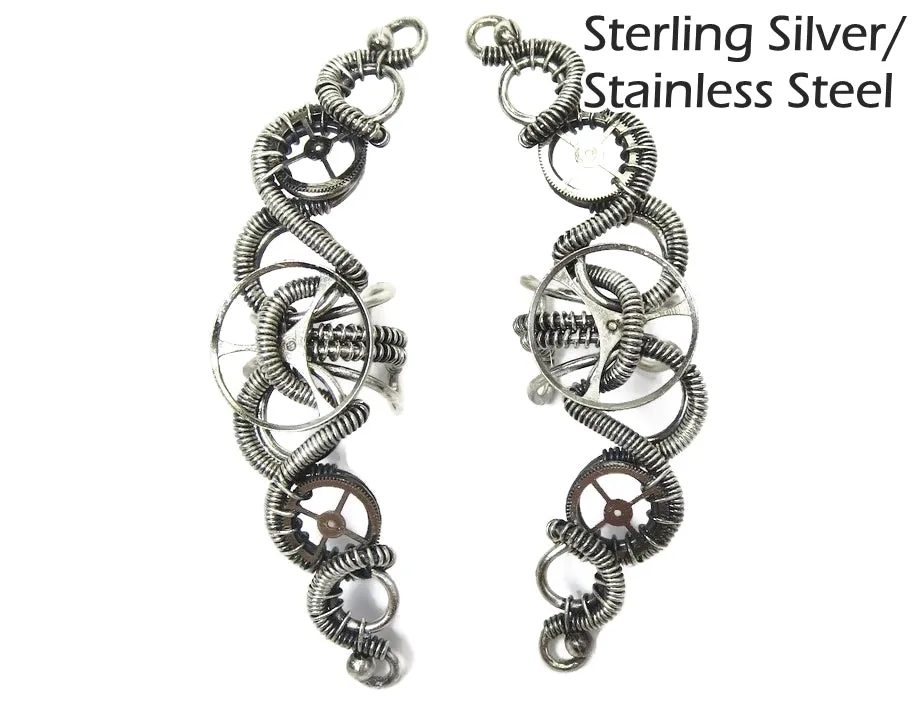 3-Gear Steampunk Ear Cuff; "Helix": Model