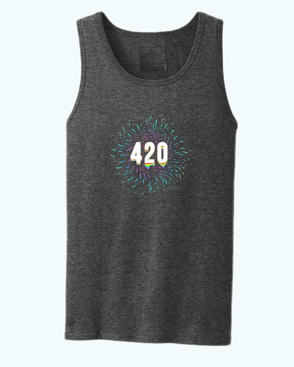420 tik tok color tank top