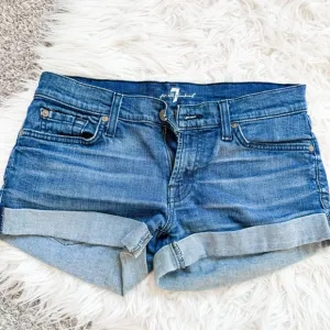 7 for all Mankind | Jean Cuffed Shorts
