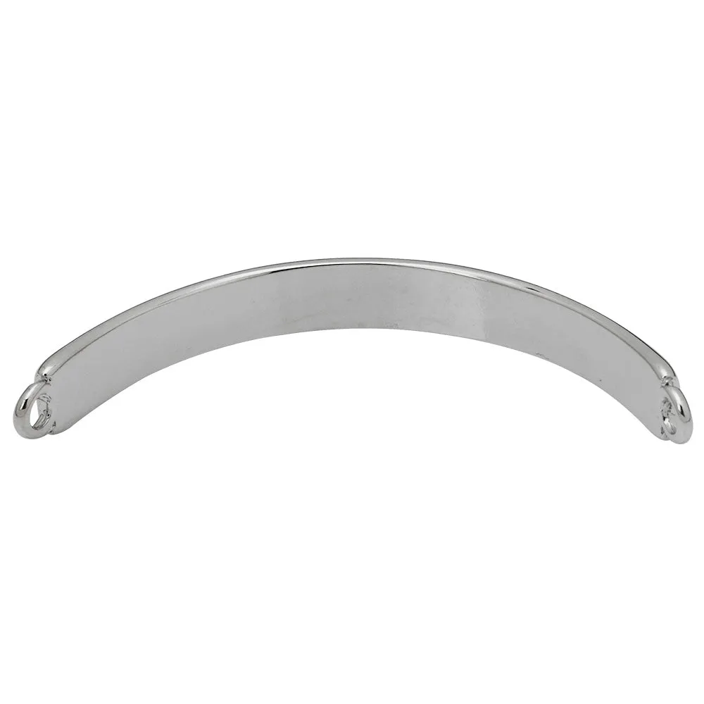 7*54mm Jewelry Bangle Connector,Imitation Rhodium Plated Bracelet Link,curve Suitable for wrist,Easy use,20pcs/lot