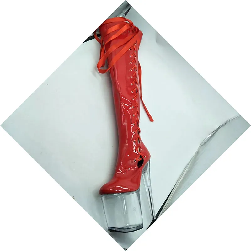 8 inches Stripper Exotic Sexy Fetish Over The Knee Thigh High Boots