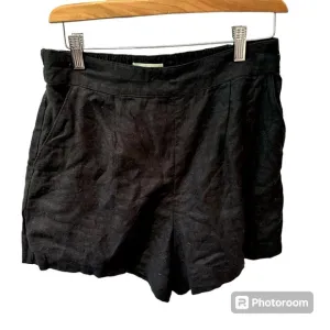 Abercrombie &amp; Fitch Linen Blend Black Shorts Size Medium NWT‎