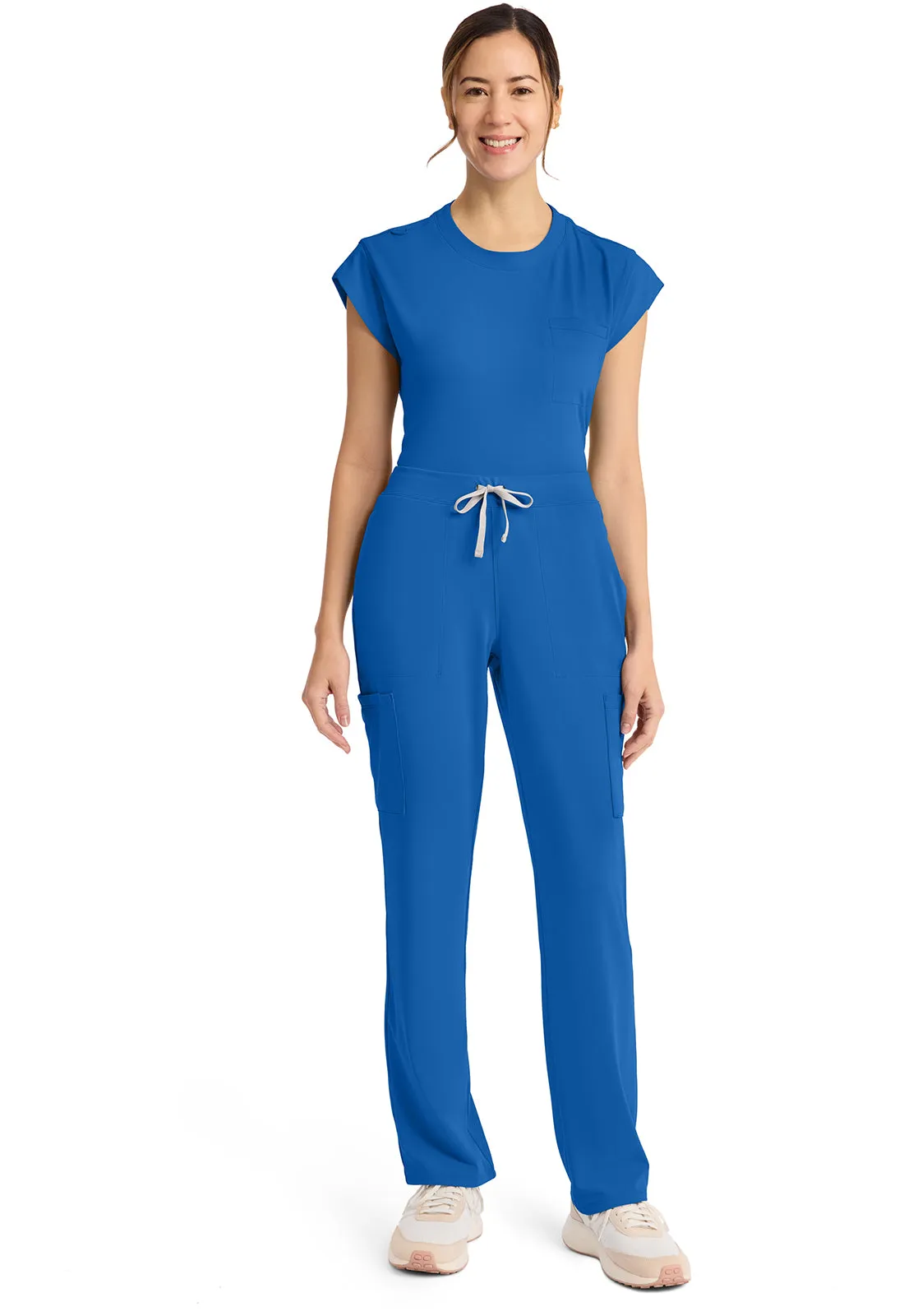 Achieve CK096 Women's 5-Pocket Straight Leg Pants Royal