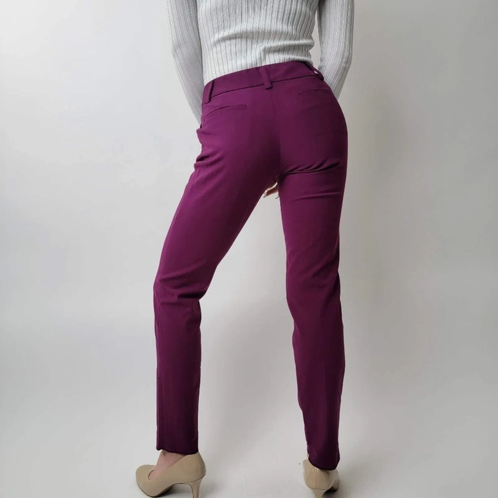 Alice   Olivia Burgundy Pants