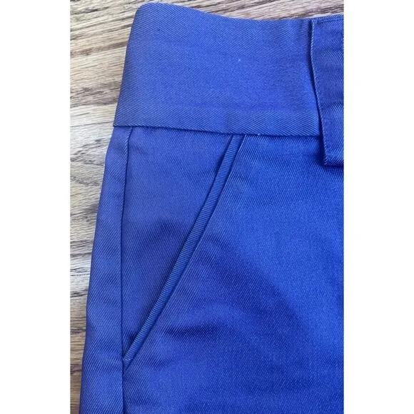 Alice   Olivia Women’s Chinos Shorts Purple Stretch Slant Pockets Low Rise Sz 2