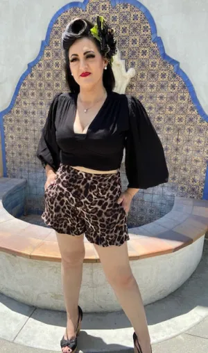 Amarra High-Waisted Shorts Leopard
