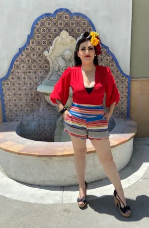 Amarra High-Waisted Shorts Serape
