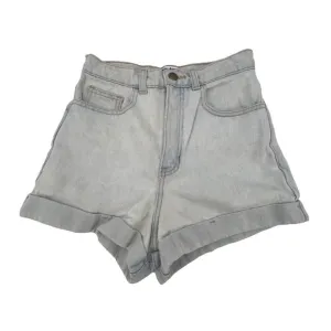 American Apparel Cuffed Hem Jean Shorts Size 26 Junior’s