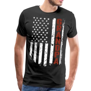 American Grandpa Flag Men's Premium T-Shirt (Ck1236) updated