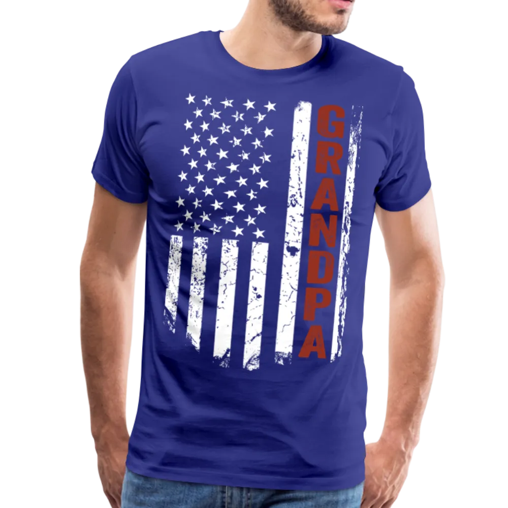 American Grandpa Flag Men's Premium T-Shirt (Ck1236) updated