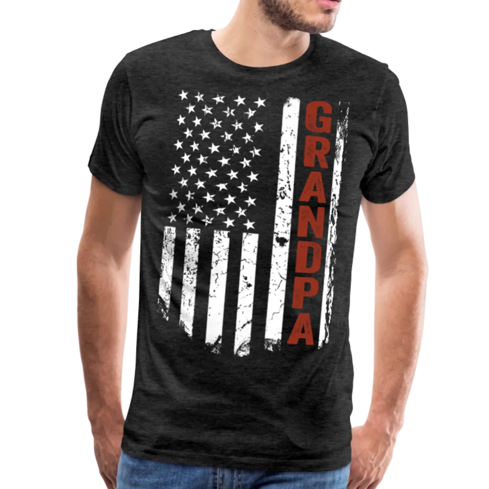 American Grandpa Flag Men's Premium T-Shirt (Ck1236) updated