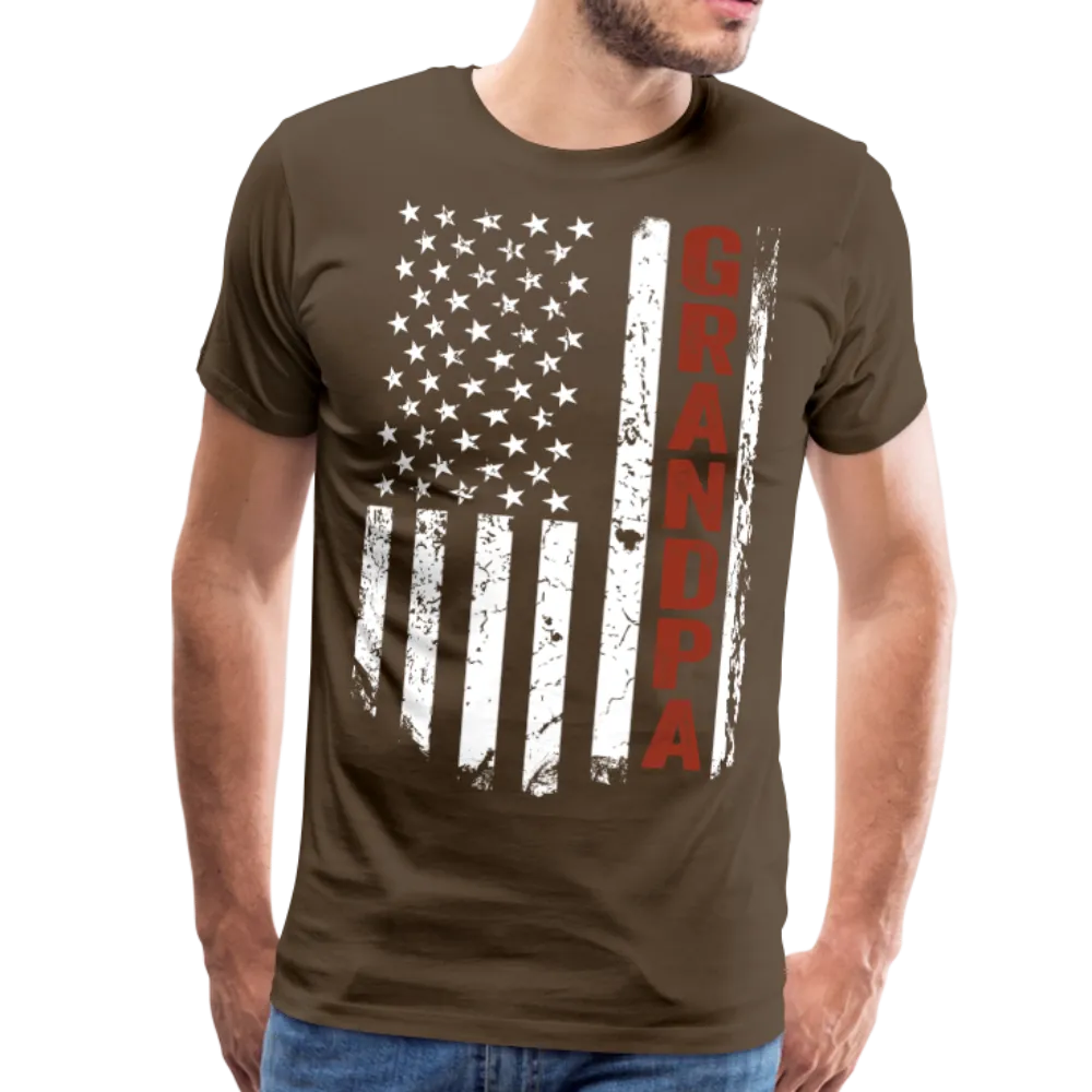 American Grandpa Flag Men's Premium T-Shirt (Ck1236) updated