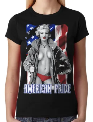 American Pride Marilyn Monroe Junior Ladies T-shirt