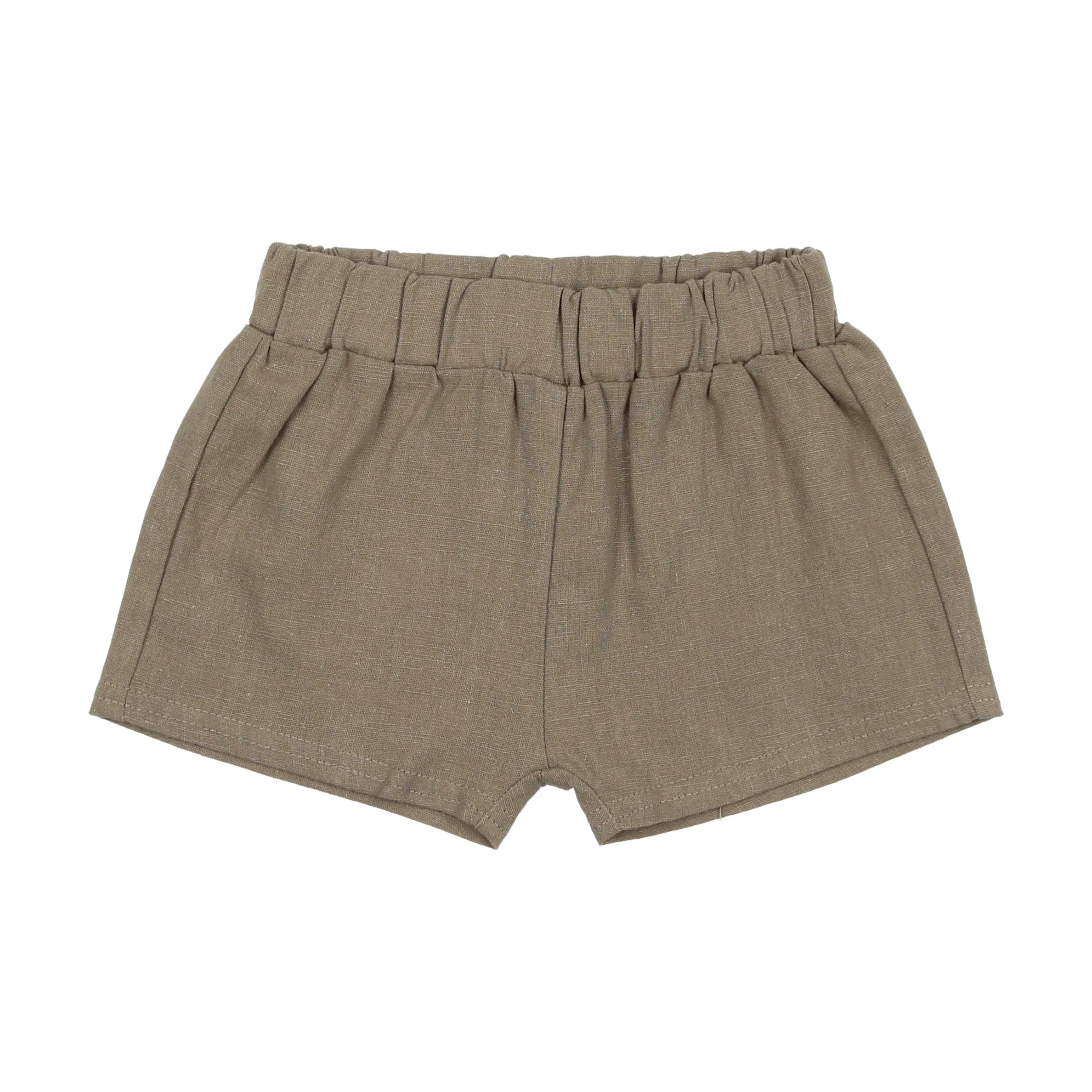 Analogie Linen Pull On Shorts - Light Green