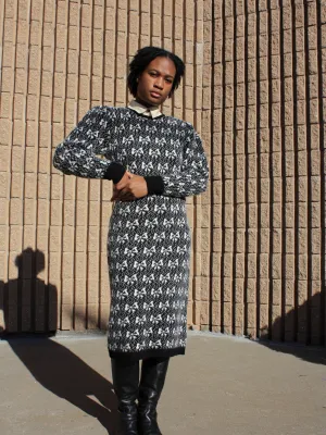Angora Knit Bow Dress
