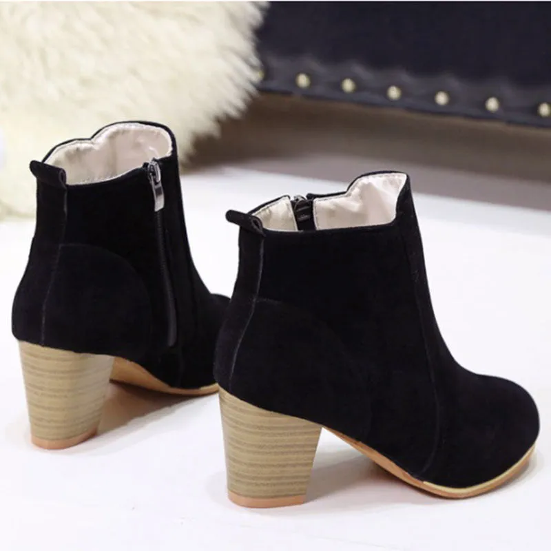 Ankle Boots Martin Boots Mid Heel Ankle Boots