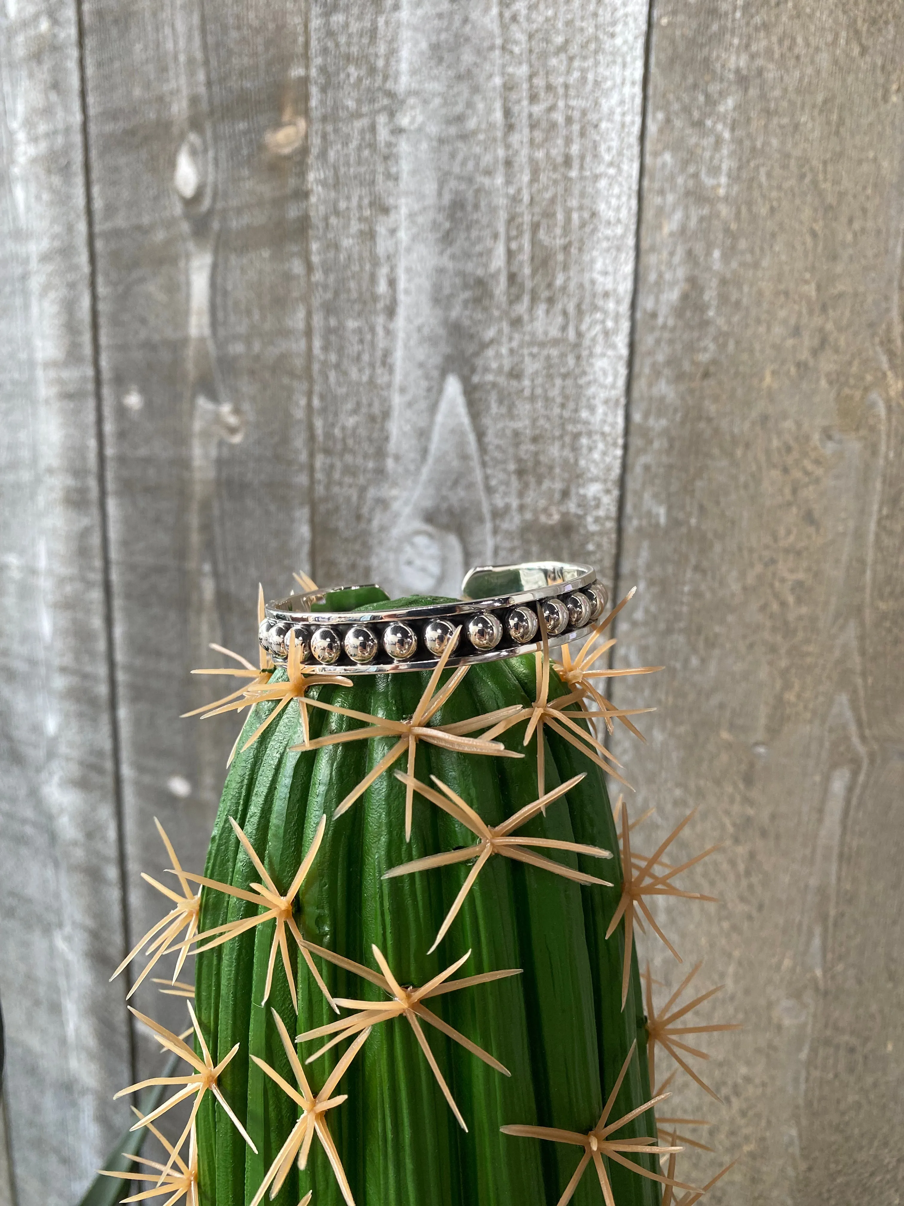 Annie 6mm Sterling Silver Cuff Bracelet
