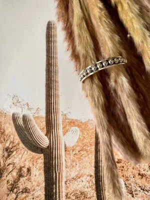 Annie 6mm Sterling Silver Cuff Bracelet