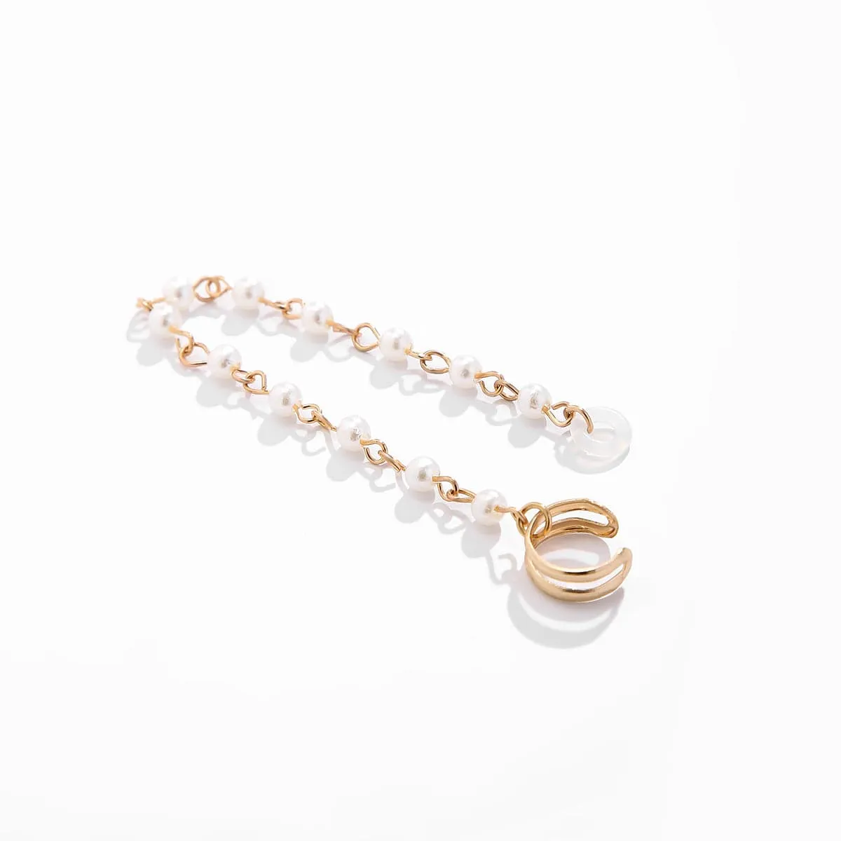 Anti-lost Wireless AirPods Earphone Pearl Chain Ear Cuff Earring