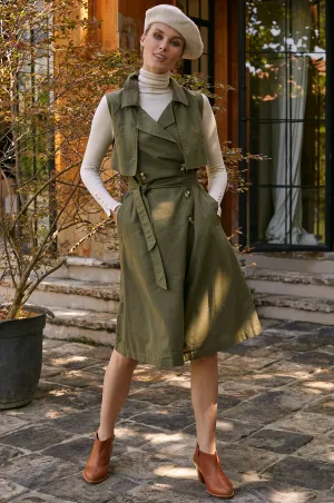 Arden Belted Vest Trench (Sale)