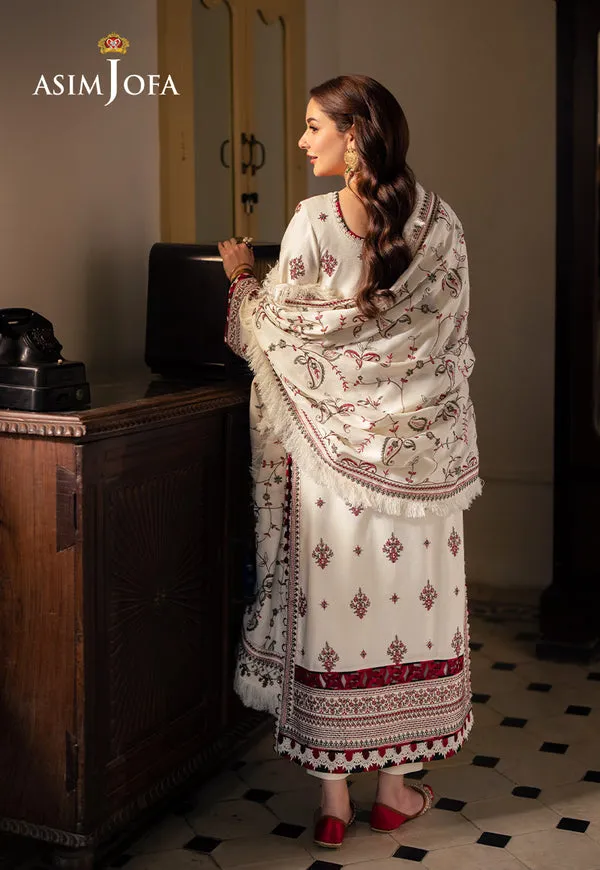 Asim Jofa | Pashmina | Embroidered Twill | AJKI-08