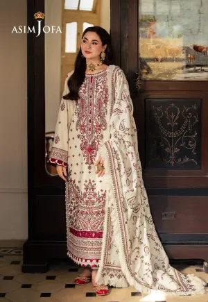Asim Jofa | Pashmina | Embroidered Twill | AJKI-08