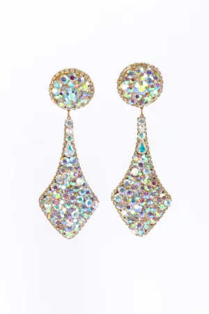 Aurora Crystal Chandelier Drop Earrings
