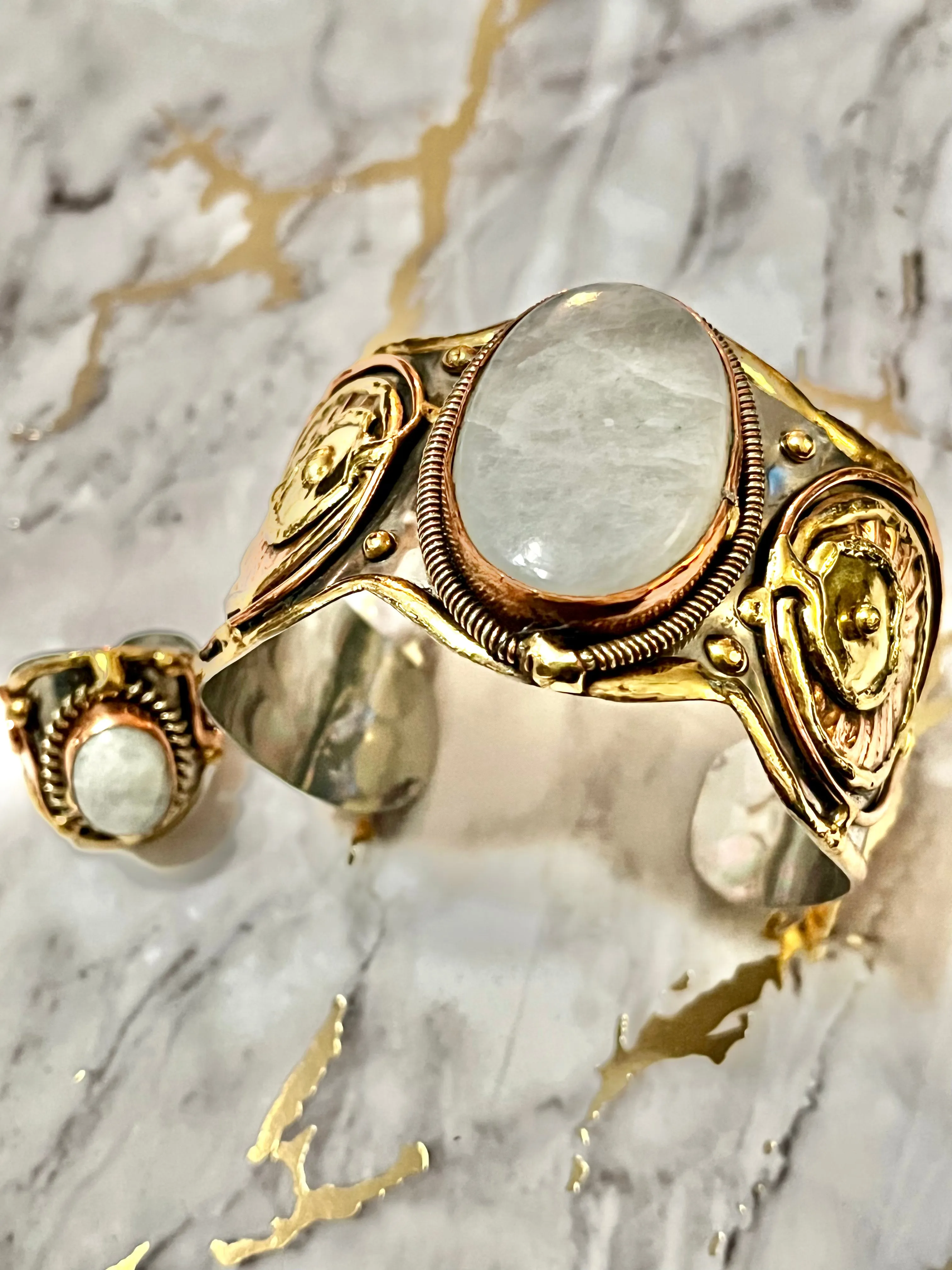 Aurora Gemstone Goddess Cuffs