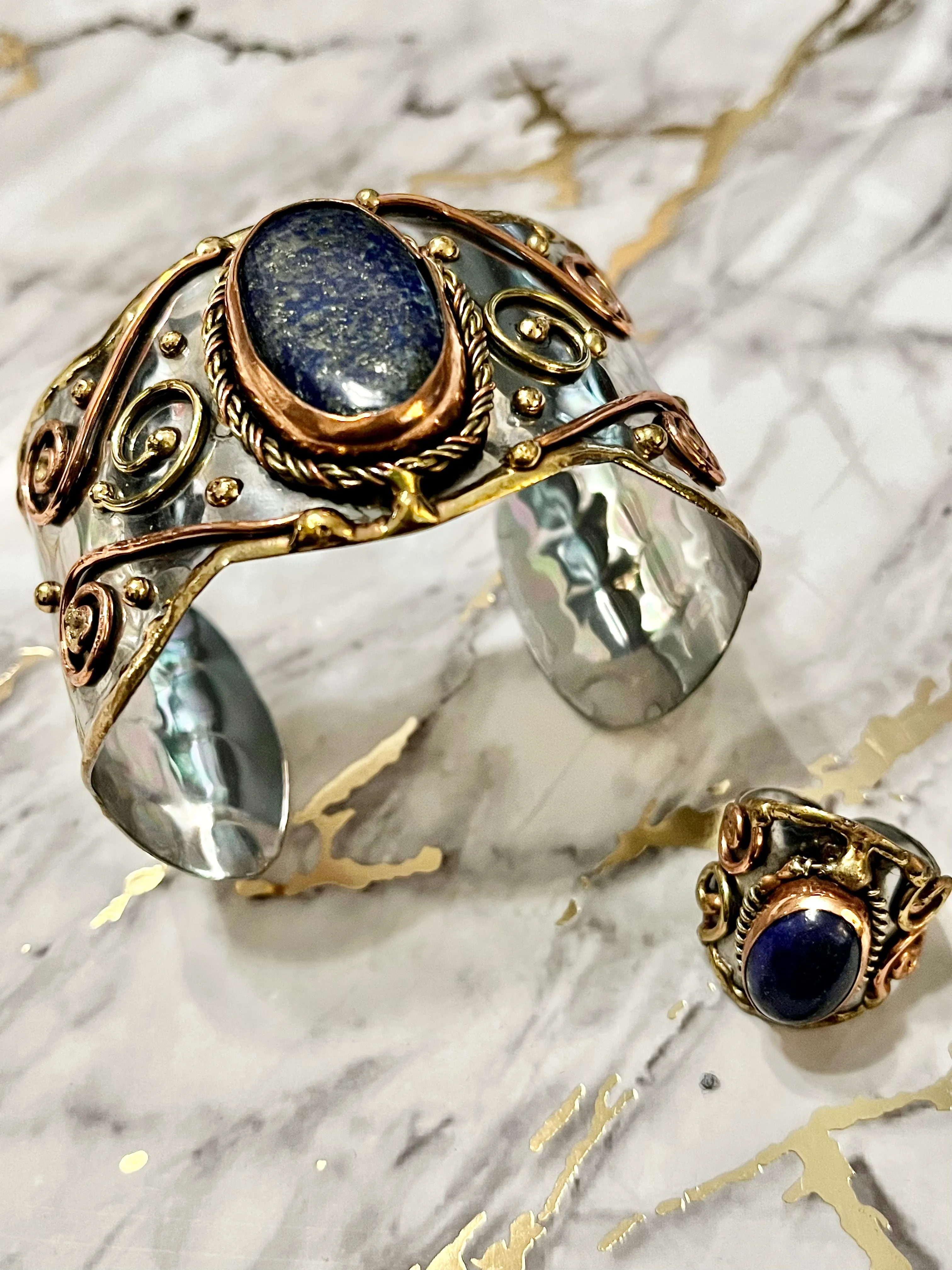 Aurora Gemstone Goddess Cuffs