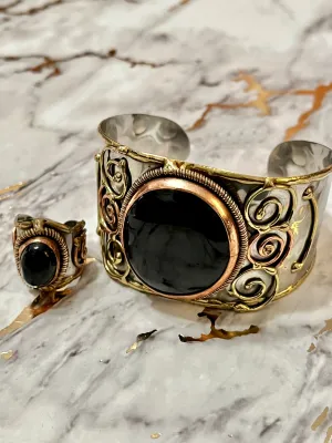 Aurora Gemstone Goddess Cuffs