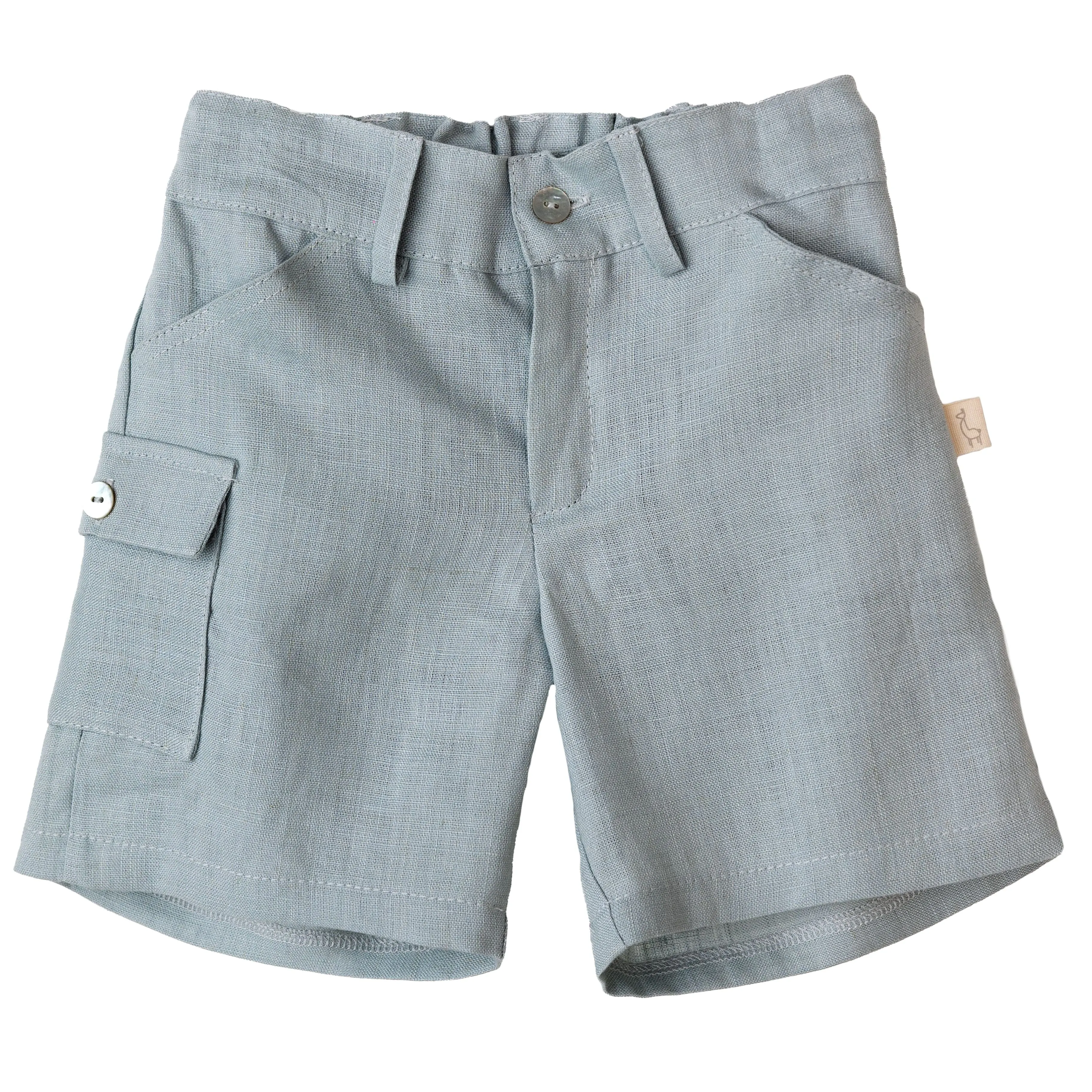 Baby Gi Boys Ivory & Misty Blue Shorts and Top