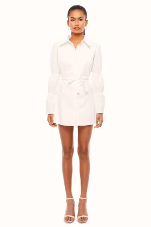BABY SHIRT DRESS / WHITE