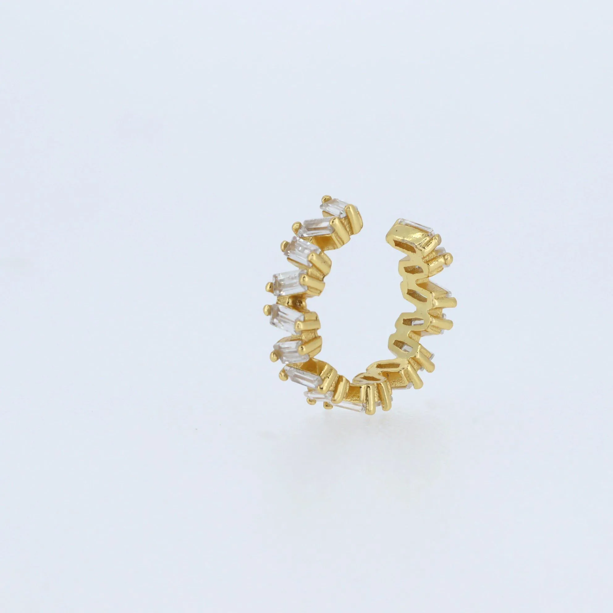 Baguette Diamond CZ ear cuff