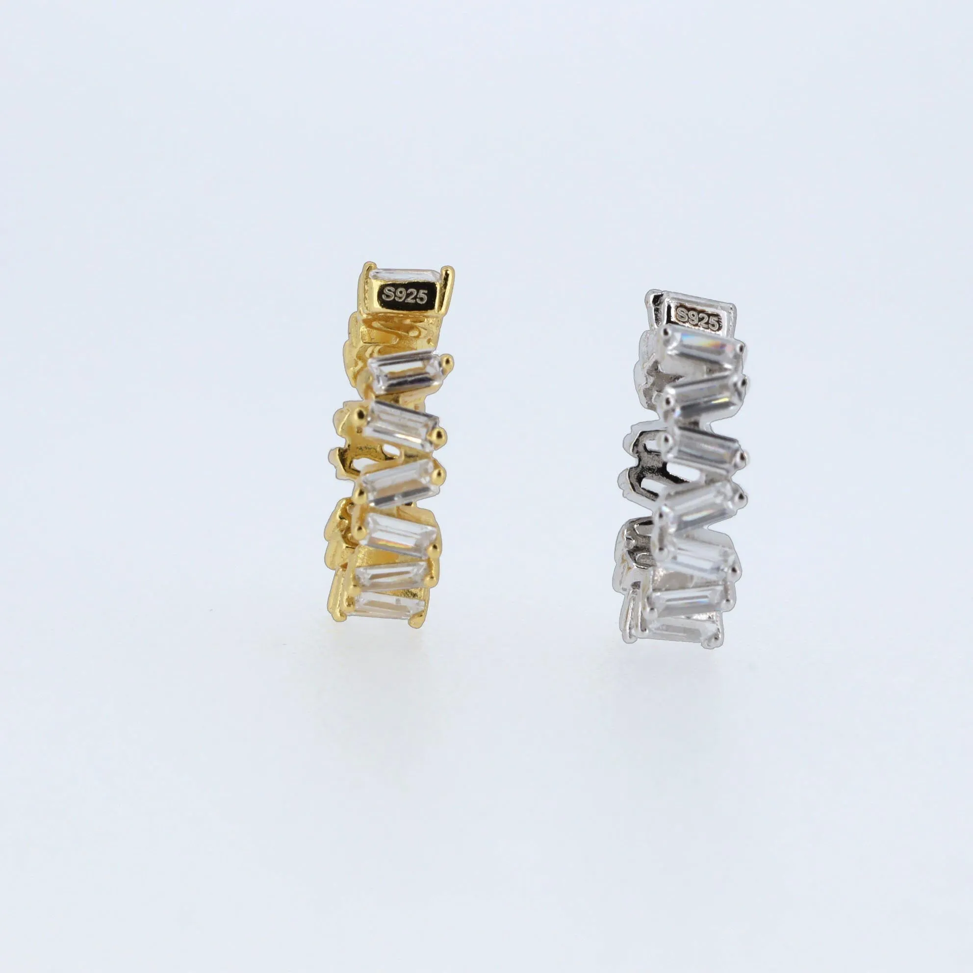 Baguette Diamond CZ ear cuff