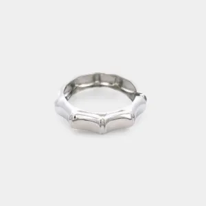 Bamboo Silver Bangle
