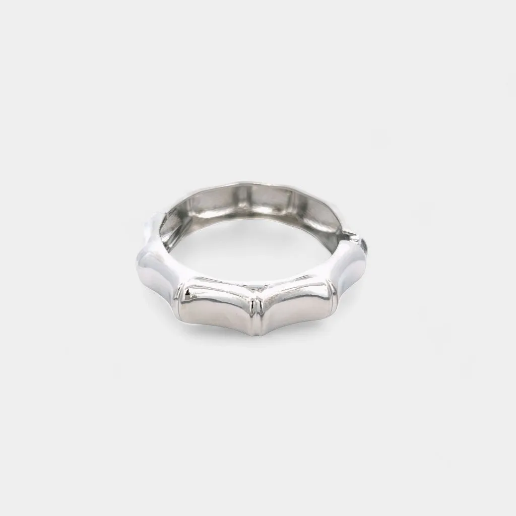 Bamboo Silver Bangle